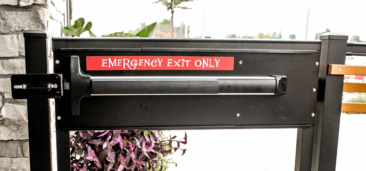 emergency push bar installation in St. Petersburg